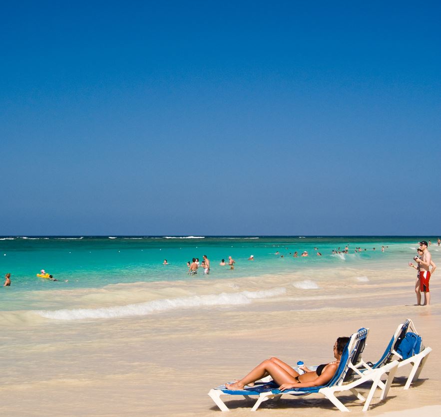 Dominican Republic Beach tourists