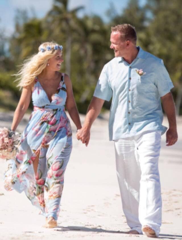 Krista and Ryan Burton were married in the Bahamas Nov. 4, 2017.