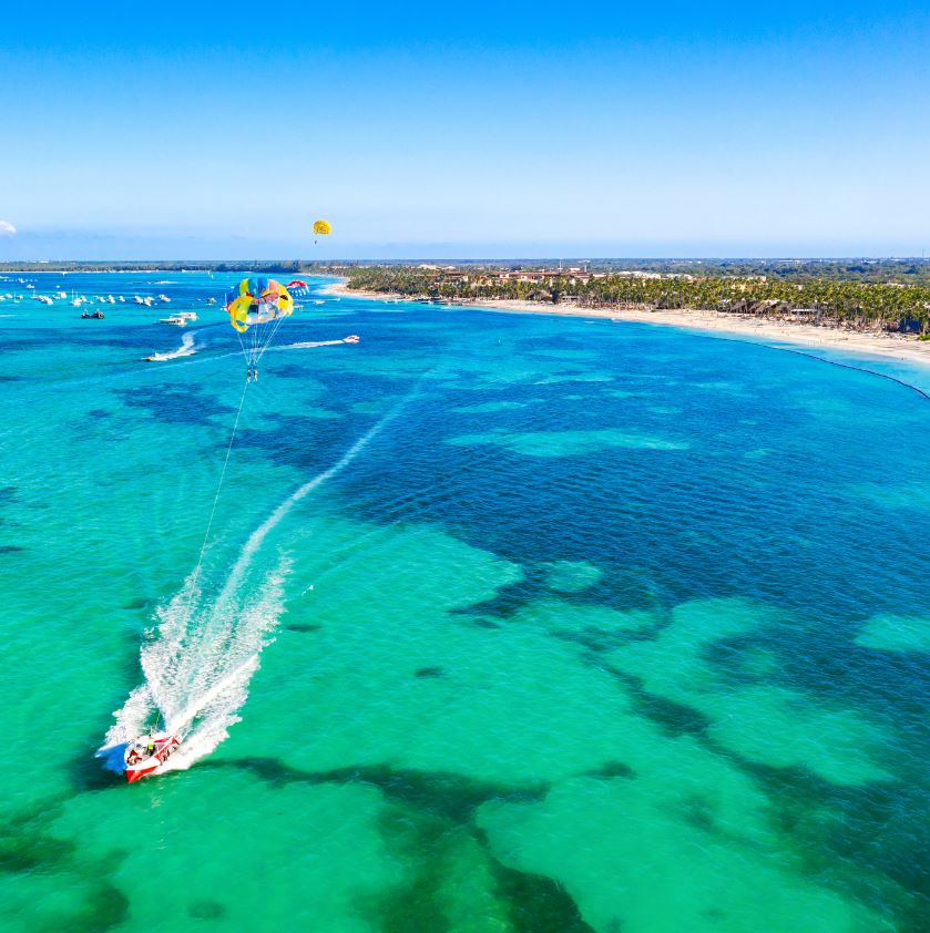 Dominican Republic Clear Water Parasailing